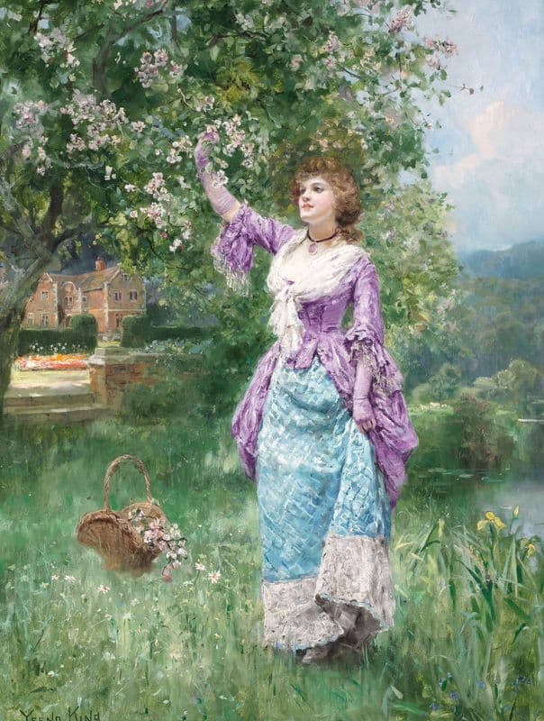Spring blooms as a canvas print