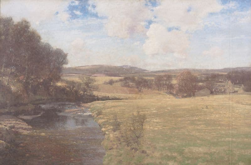 Spring in Ayrshire, Scotland as a canvas print