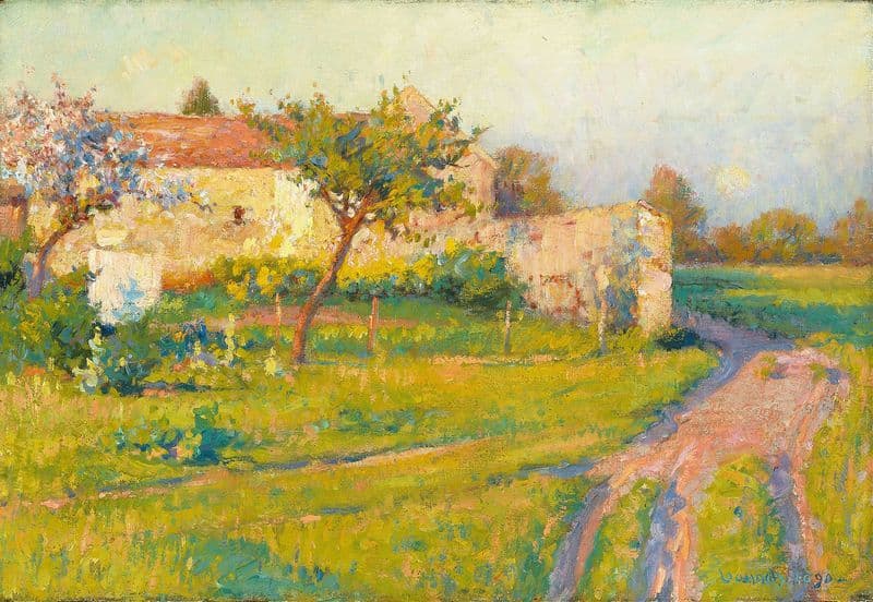 Spring in France as a canvas print