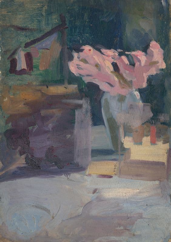 Spring Motif with a Bouquet as a canvas print