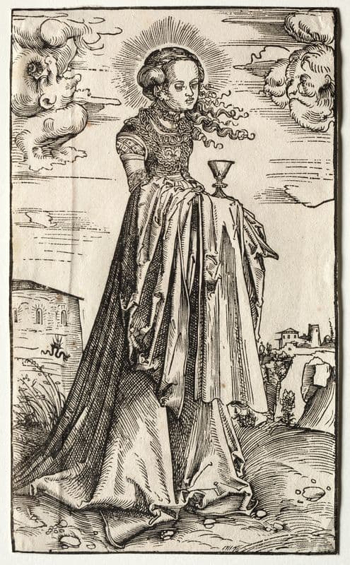 St. Barbara as a canvas print
