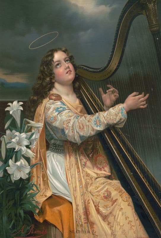 St. Cecelia as a canvas print