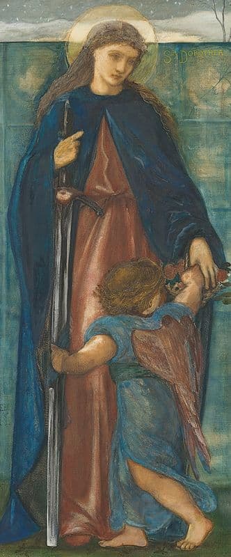 St Dorothy as a canvas print