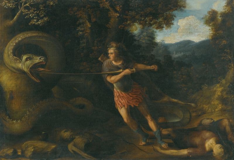 St. George And The Dragon (17th Century) as a canvas print