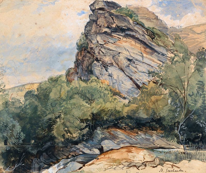 St. Goarhausen on the Rhine between Koblenz and Mainz as a canvas print