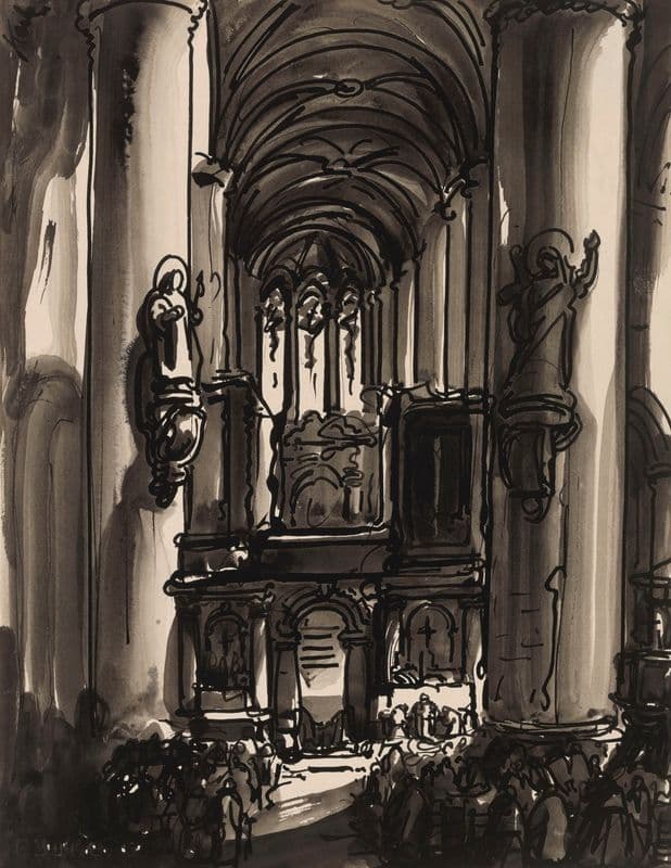 St. James’ Church in Antwerp as a canvas print