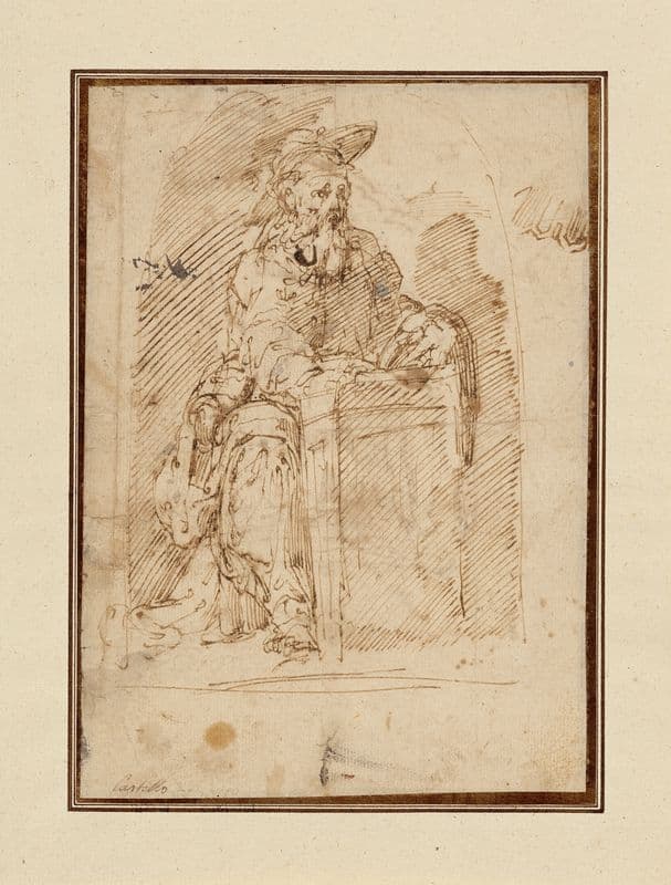 St. Jerome (1630–1650) as a canvas print
