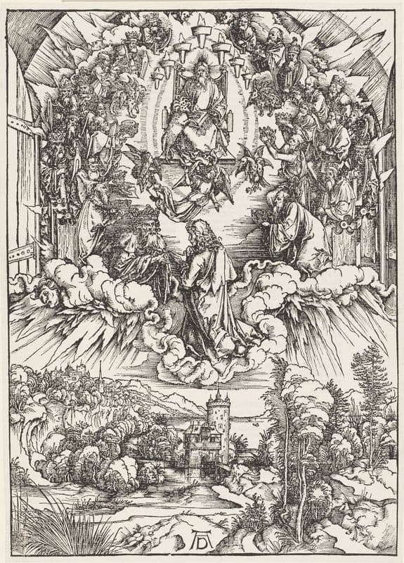 St. John before God and the Elders (ca. 1496 – 1498) as a canvas print
