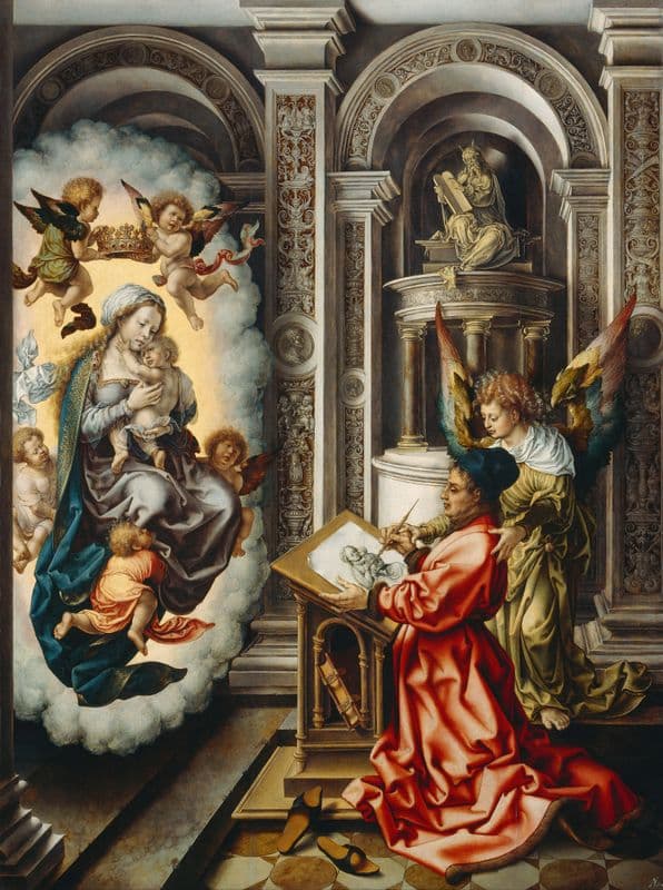 St. Luke Painting the Madonna as a canvas print