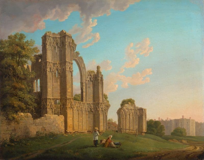 St. Mary’s Abbey, York (ca. 1778) as a canvas print