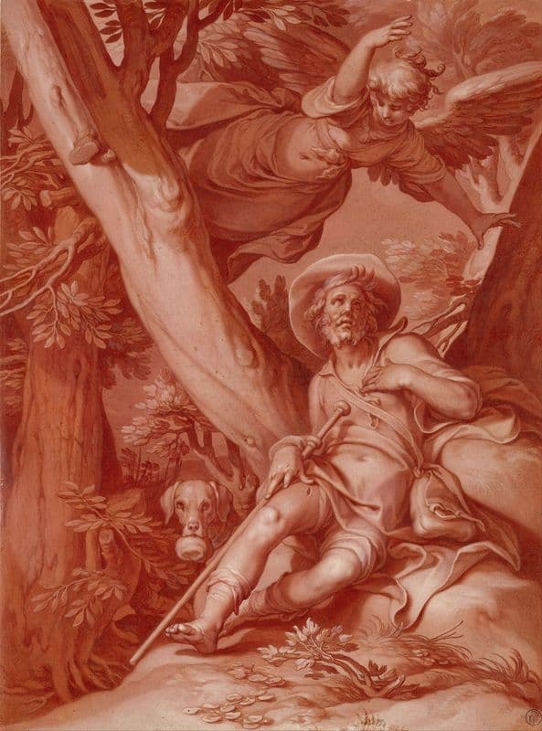 St. Roch (1600-1610) as a canvas print