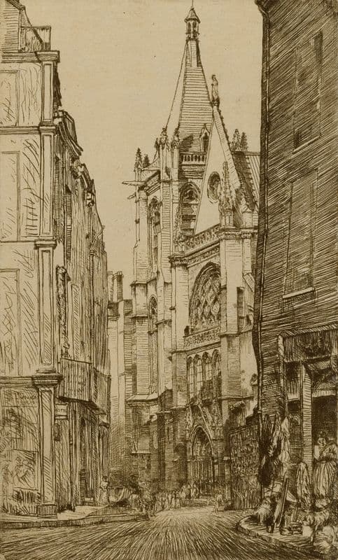 St. Severin, Paris as a canvas print
