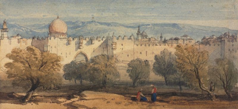 St. Stephen’s Gate, Jerusalem (c. 1860) as a canvas print