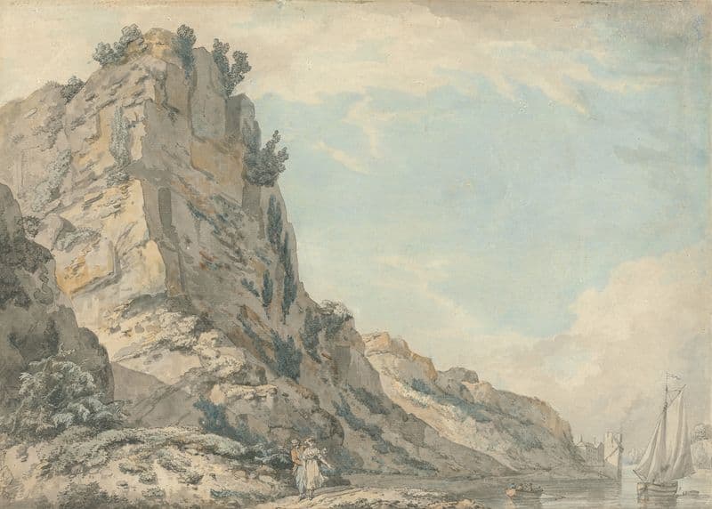 St. Vincent’s Rock, Clifton, Bristol with Hotwell’s Spring House in the Distance as a canvas print