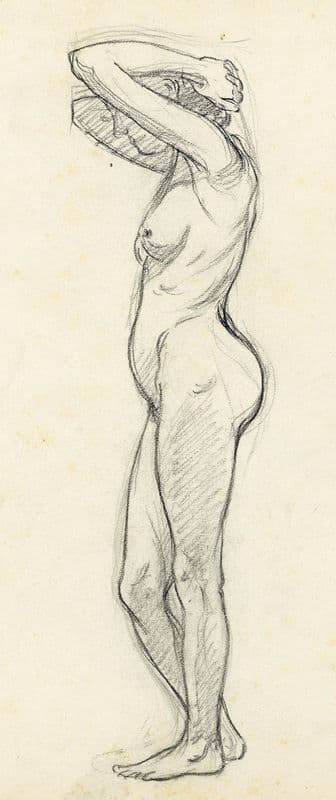 Staande figuur as a canvas print