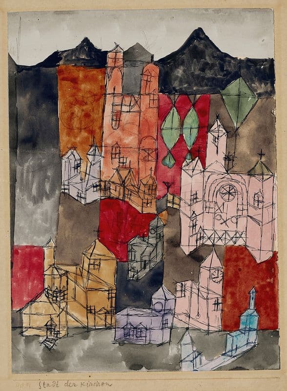 Stadt der Kirchen as a canvas print