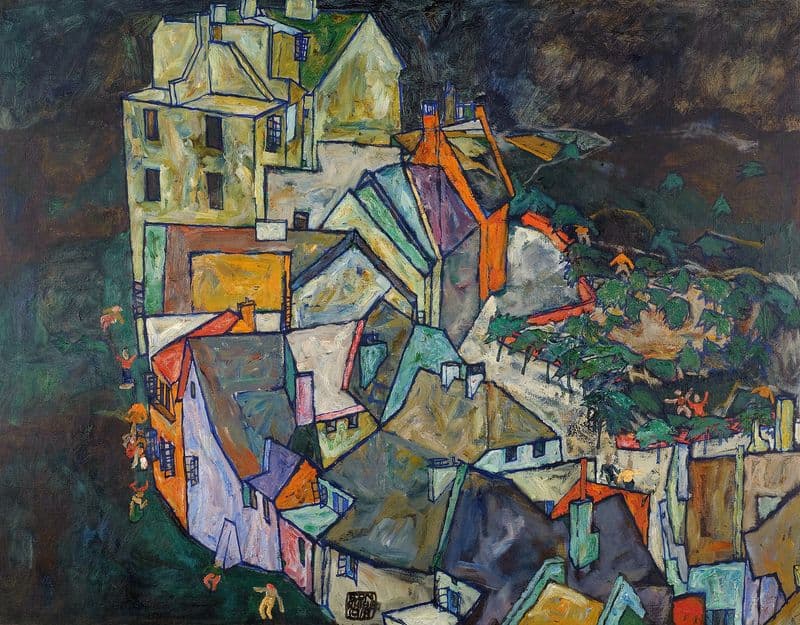 Stadtende bzw. Porträtskizzen Heinrich Benesch as a canvas print