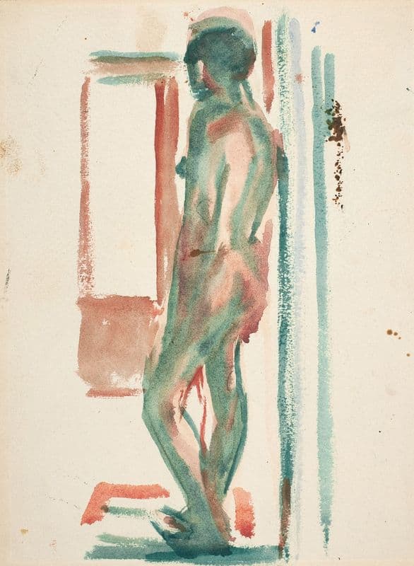 Stående akt (1926-1927) as a canvas print