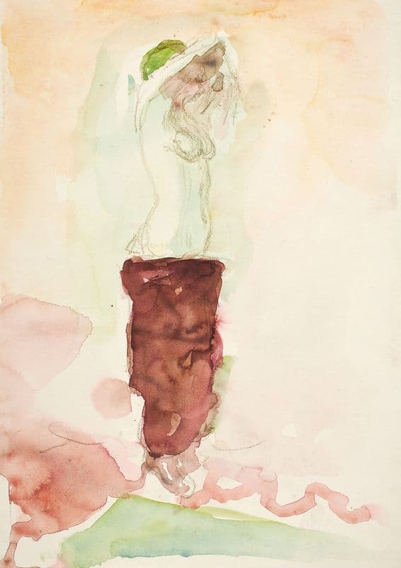 Stående halvakt (1919-1924) as a canvas print
