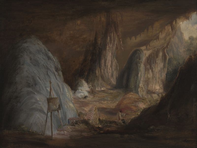 Stalagmites, Burragalong Cavern as a canvas print