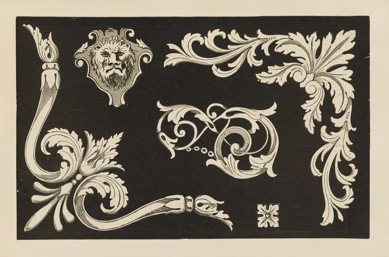Standard Scroll Book Pl.15 as a canvas print