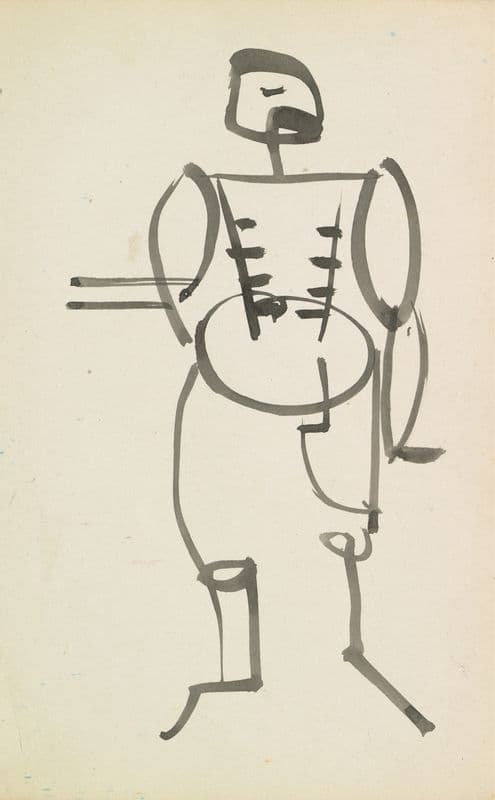 Standing Male (1910 - 1915) as a canvas print