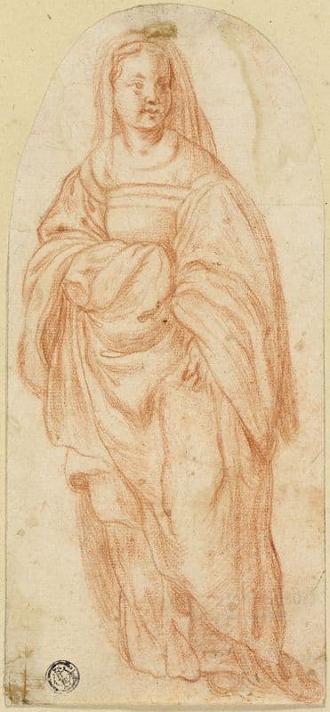 Standing Woman (c. 1600) as a canvas print