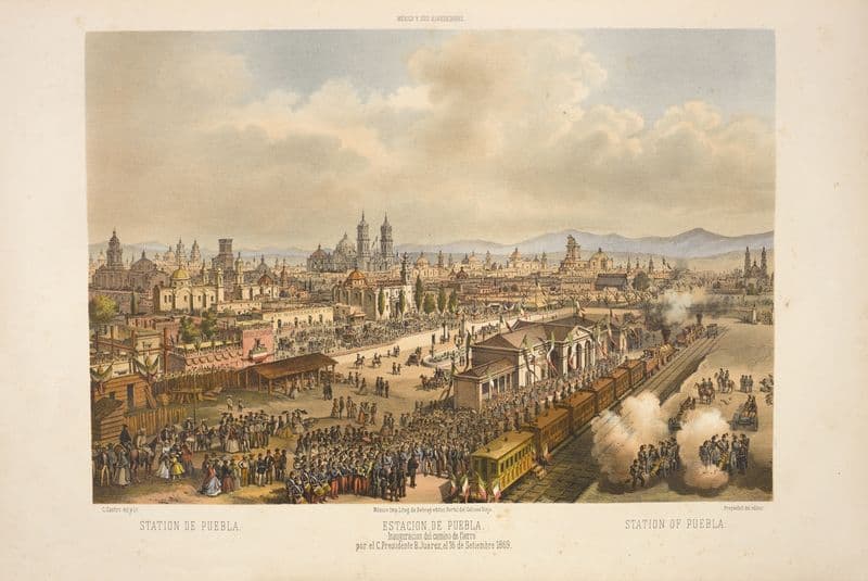 Station of Puebla. as a canvas print