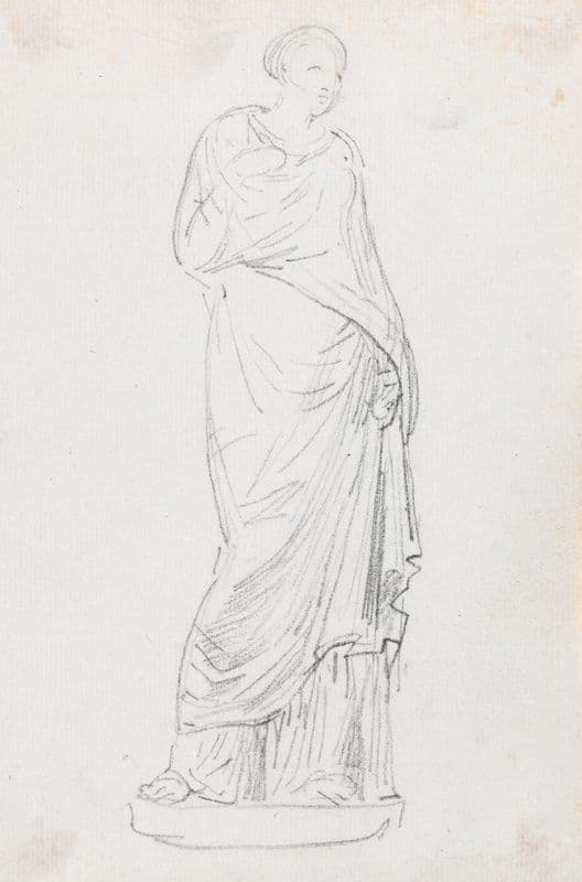 Statue of a Female in a Toga (probably c. 1754-1765) as a canvas print