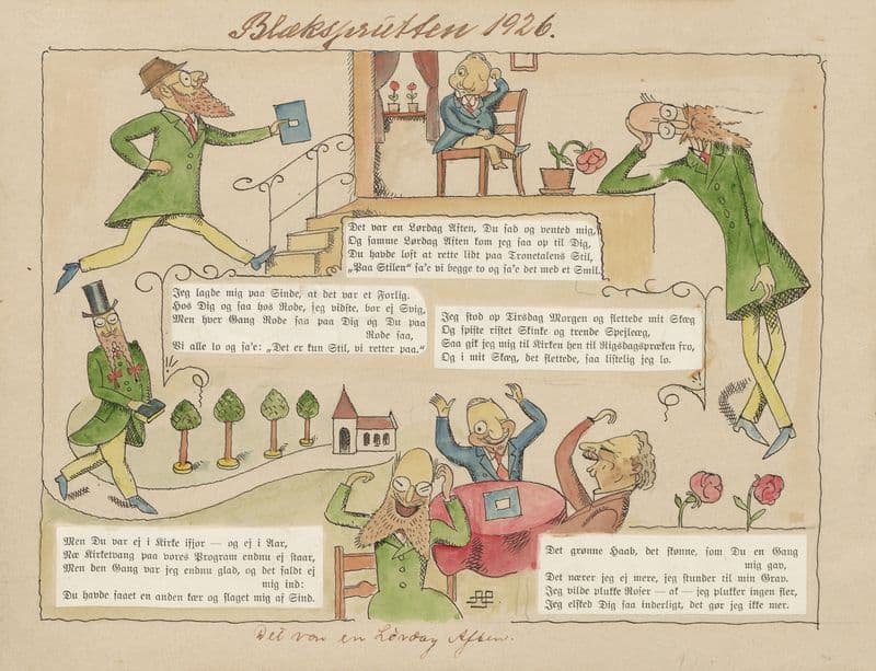 Stauning, Zahle, and Rode Stauning seeks help with his speech from Zahle and Rode. as a canvas print