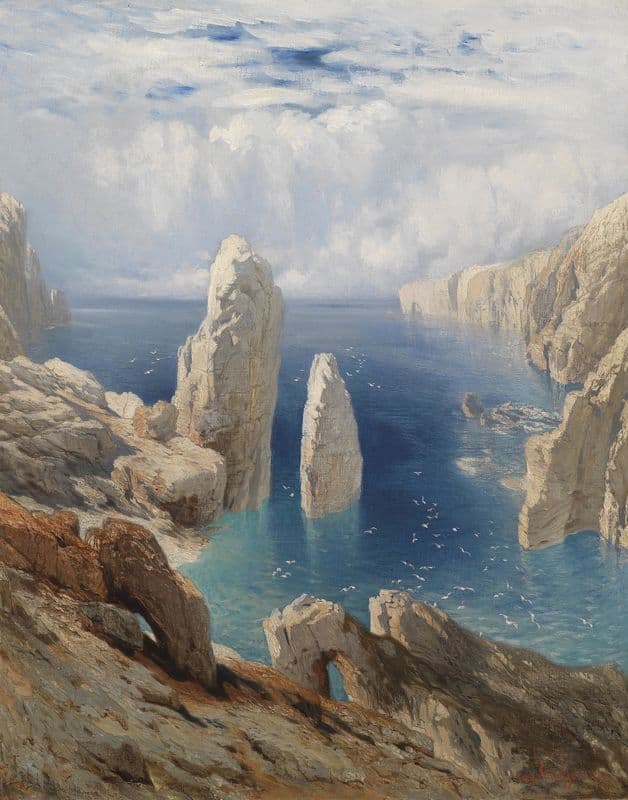 Steilküste as a canvas print
