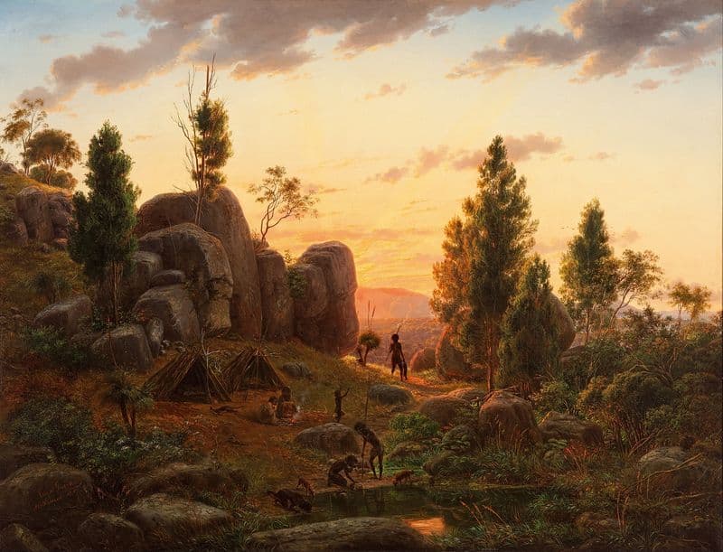 Stony Rises, Lake Corangamite as a canvas print