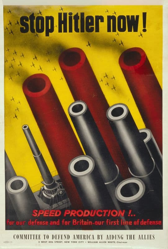 Stop Hitler now! as a canvas print