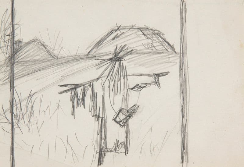 Strach – szkic do obrazu. (1965-1969) as a canvas print
