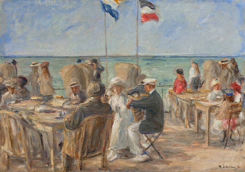 Strandterrasse in Noordwijk (Huis ter Duin) as a canvas print
