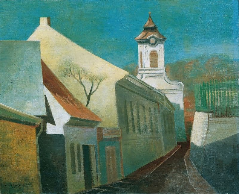Straße in Pötzleinsdorf as a canvas print