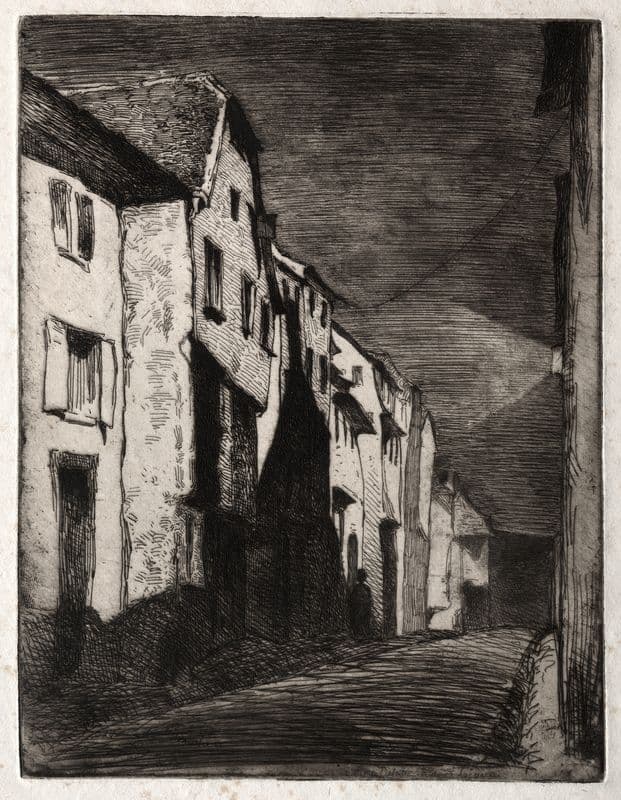 Street in Saverne as a canvas print