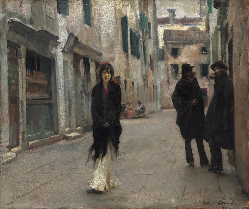 Street in Venice as a canvas print