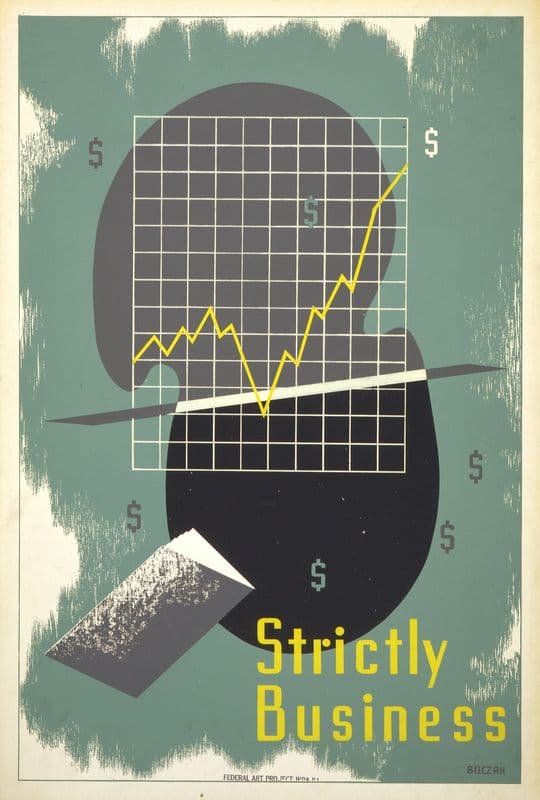 Strictly business (1936-1939) as a canvas print