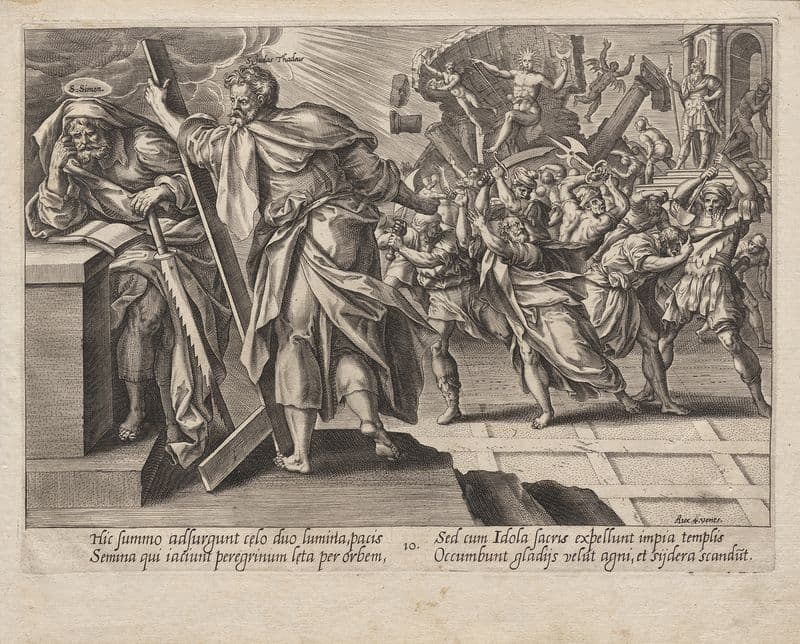 Sts. Judas Thadeus and Simon the Zealot (c. 1578) as a canvas print