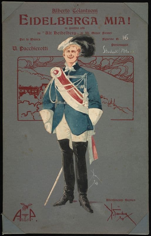 Studenti (atto III) as a canvas print