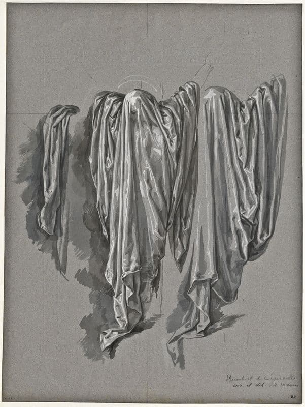 Study for Christ on the cross, covered with draperies as a canvas print