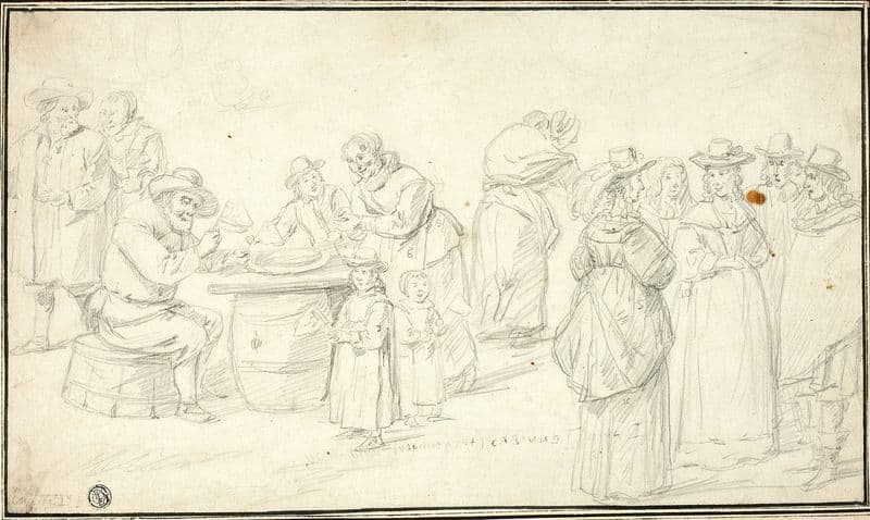 Study for Country Festival near Antwerp (c. 1646) as a canvas print
