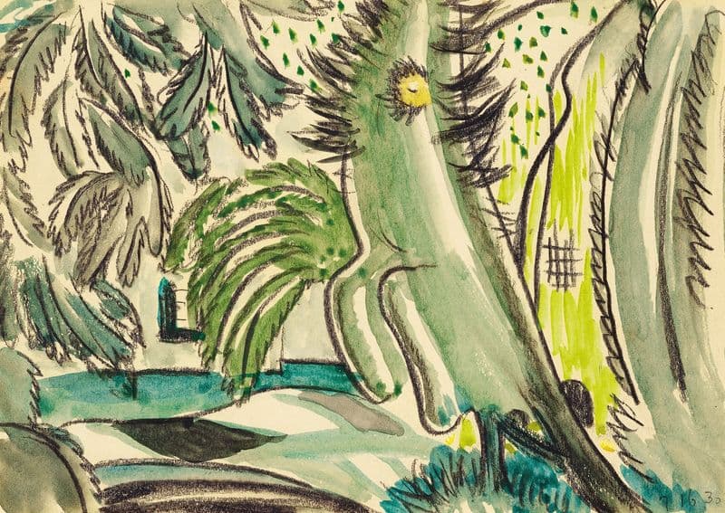 Study for ‘Dancing Tree’ as a canvas print