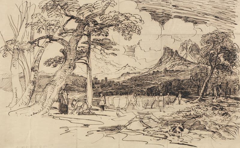 Study for ‘Elijah’ as a canvas print