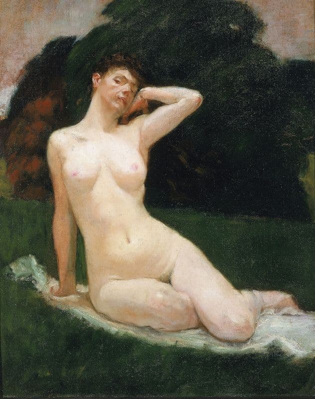 Study for Evening as a canvas print