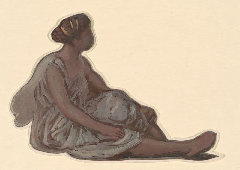 Study for ‘Greek Girls Bathing’ IX (c. 1872) as a canvas print