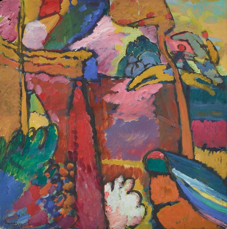 Study for Improvisation V as a canvas print