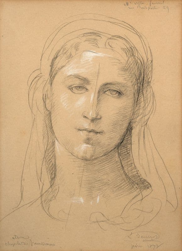 Study for ‘L’Immaculée conception’ as a canvas print