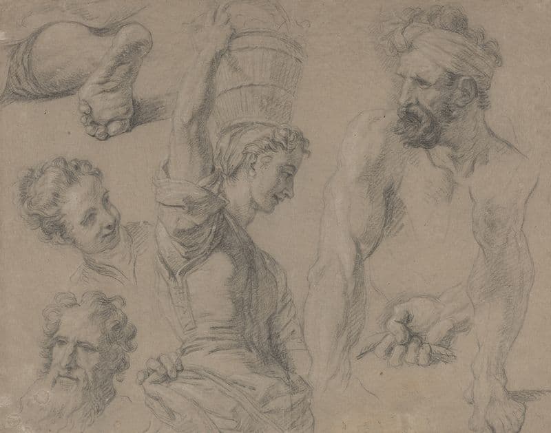 Study for Miraculous Draught of Fishes as a canvas print